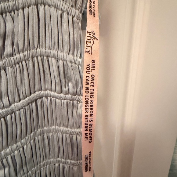 NWT Oh Polly! Shorted Thigh High Split Maxi Dress in Mint Green Size 8 - Picture 5 of 9